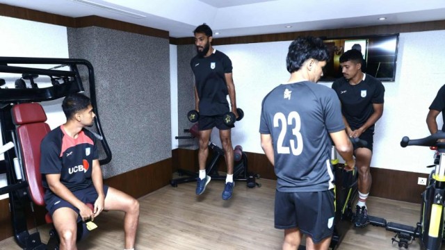 কাঠমান্ডুতে অবরুদ্ধ জামালদের ফিটনেস অনুশীলন