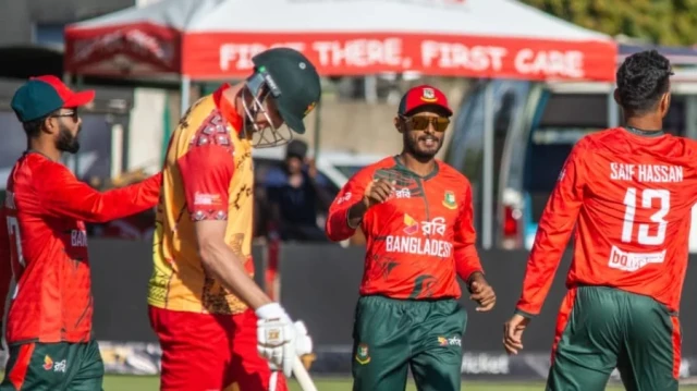 সিরিজ জেতার লক্ষ্যে জিম্বাবুয়েকে অল্পতেই থামাল বাংলাদেশ