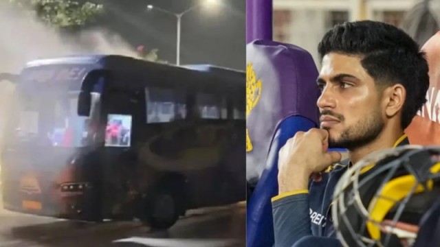 গুজরাট টাইটানসের বাসে আগুন, অল্পের জন্য রক্ষা পেলেন ক্রিকেটাররা
