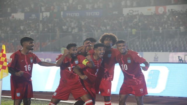 বাংলাদেশ-হংকং ম্যাচে ১-১ গোলে সমতা
