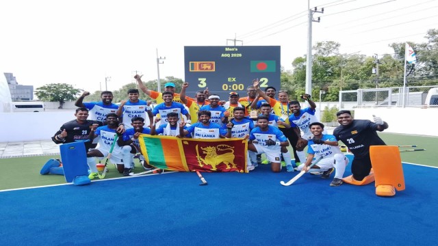 নিজেদের টাকায় খেলে চমক দিল শ্রীলংকা হকি দল